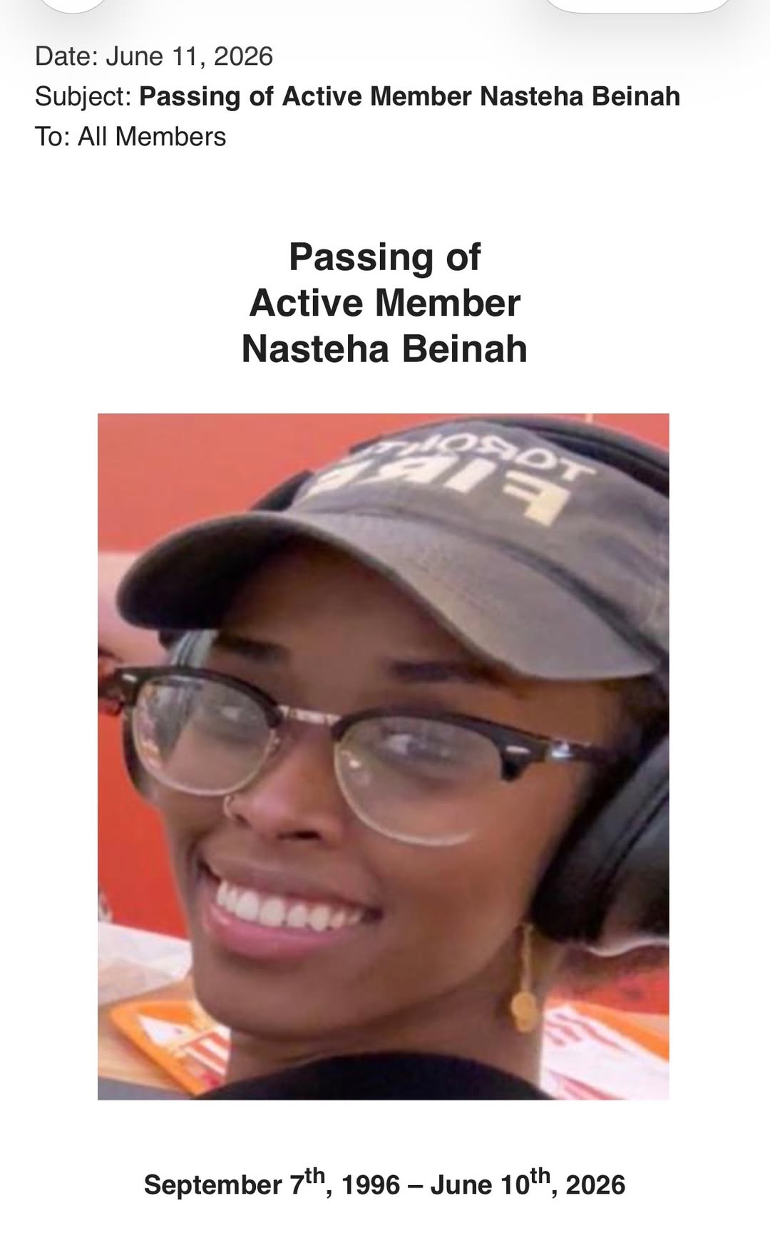Nasteha Beinah Obituary, Ontario CA Death: Firefighter, TFS 911 dispatcher has died